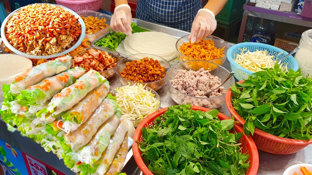Only $0.125?! Must-Try Cambodian Street Foods + Noodle Roll Magic! 🇰🇭🔥