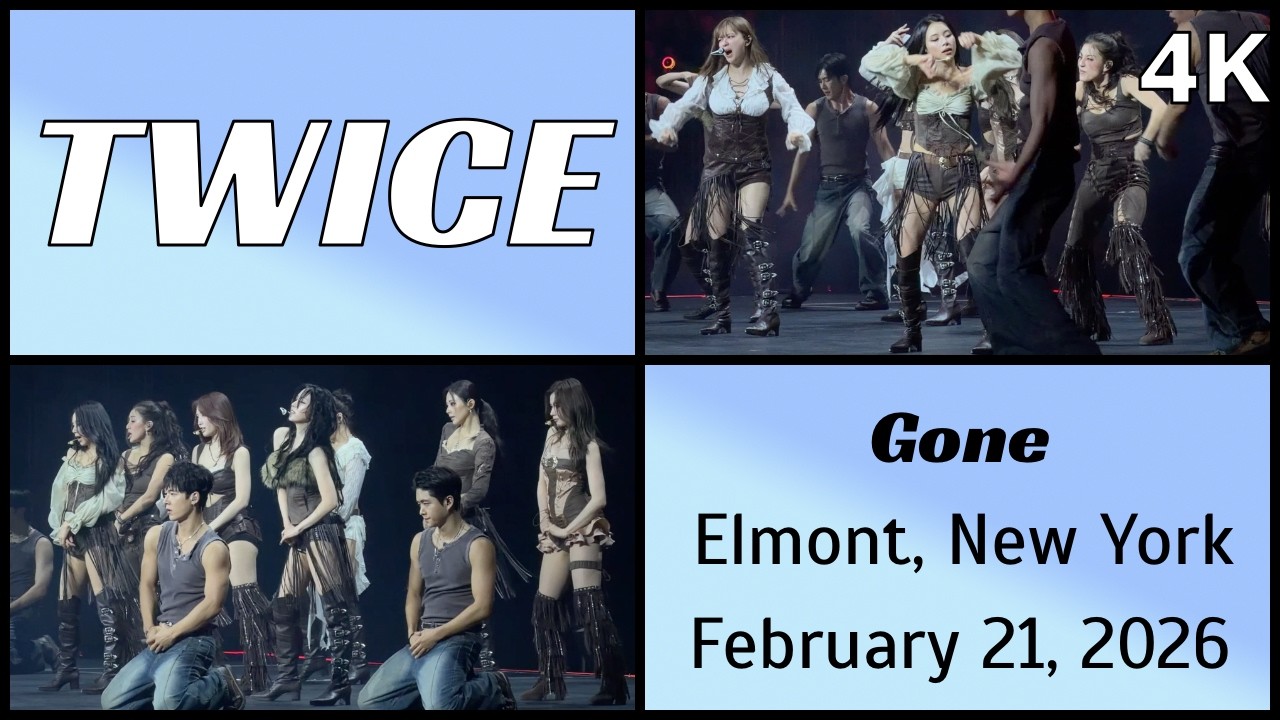 260221 트와이스 TWICE - Gone live @ UBS Arena, Elmont, NY 4K Fancam