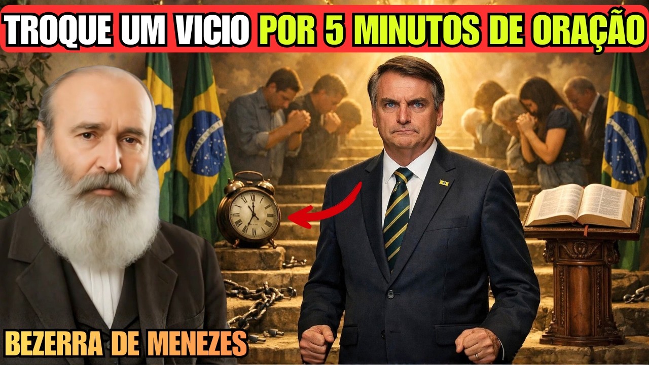 TROQUE UM VICIO POR 5 MINUTOS DE ORAÇÃO! PSICOGRAFIA BEZERRA DE MENEZES