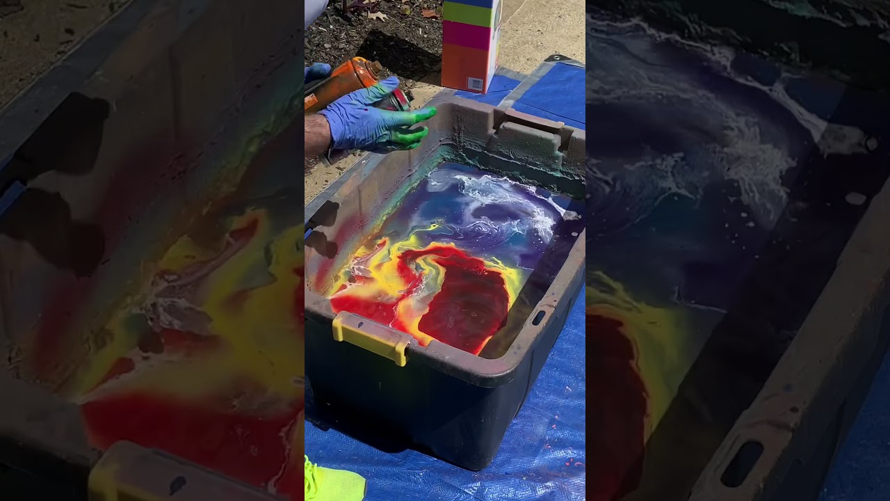 Spray Paint Hydro Dip #spraypainthydrodip #spraypaintartist #spraypaintart #hydrodip #hydrodipart