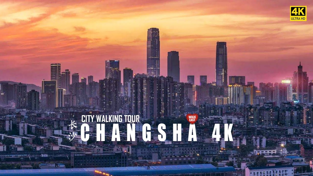 Changsha Night Walk, The Best Skyline Of The City | Hunan, China | 4K HDR