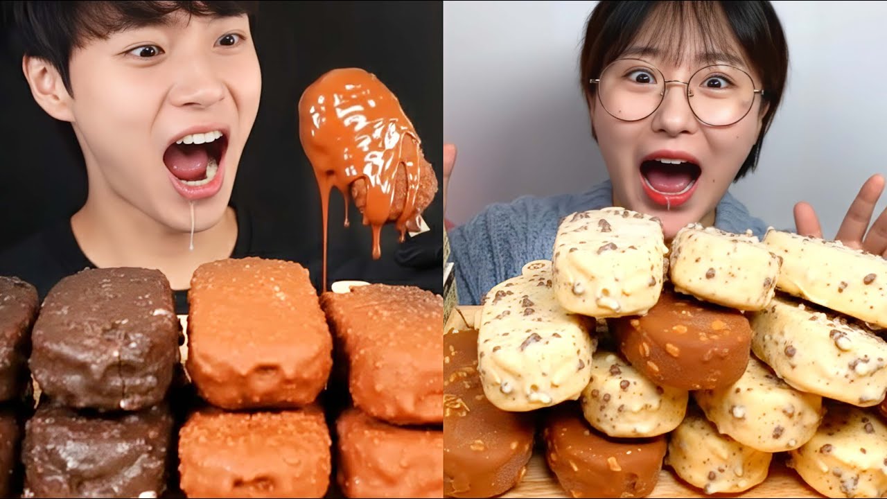 ASMR EATING TOO MUCH FOODS IN HUGE BITES🔥