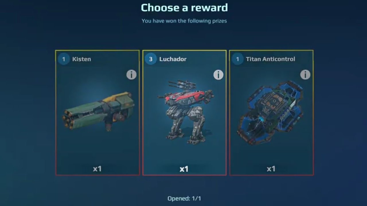 probably the luckiest chest opening on WAR ROBOTS