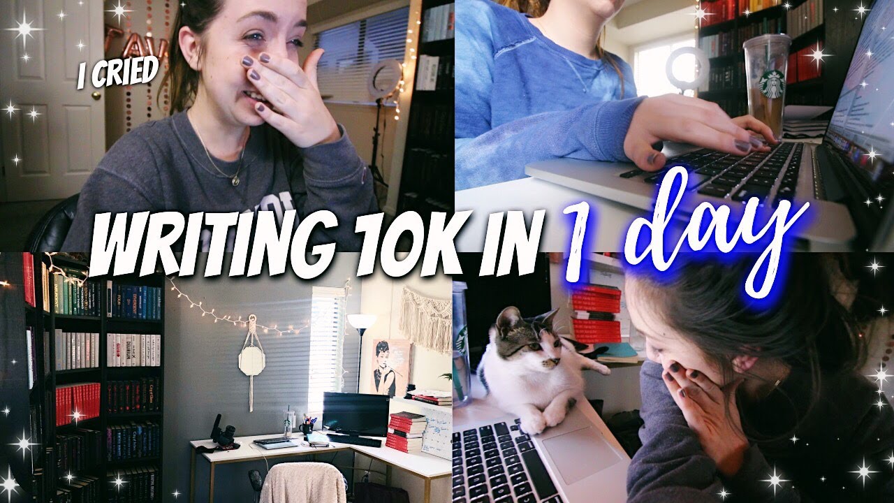 trying to write 10,000 words in 1 day // a writing vlog
