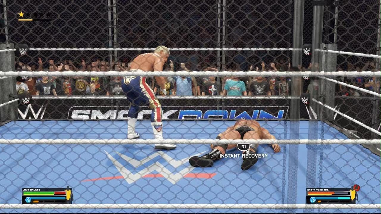 WWE 2K25 - Cody Rhodes vs. Drew McIntyre — Three Stages Of Hell Undisputed WWE Title Match