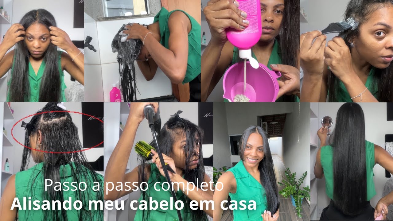 ALISEI MEU CABELO EM CASA COM PROGRESSIVA E OLHA QUE ACONTECEU 
