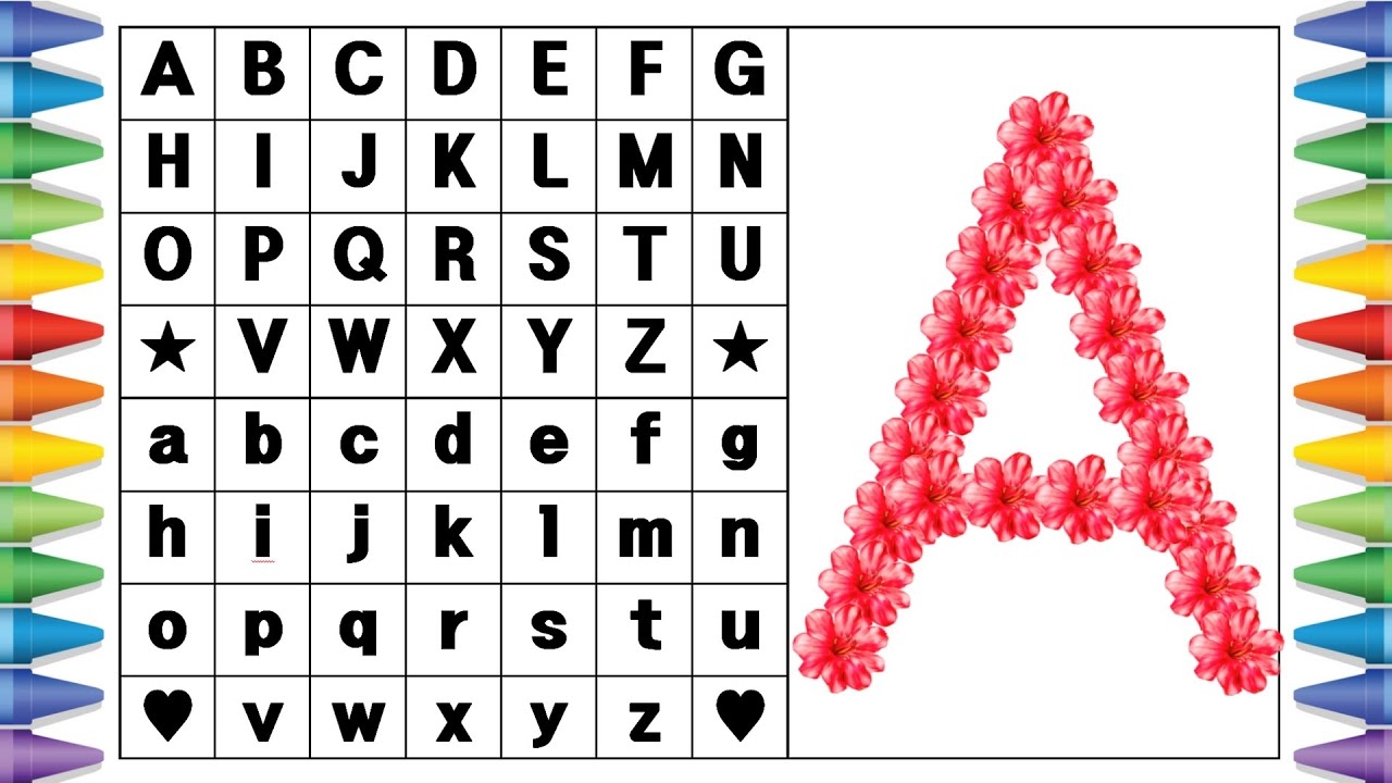 [알파벳 놀이] 유아와 어린이를 위한 ABCD 대문자 A부터 Z까지 쓰기 | Kids Alphabet A to Z | abc song | a for apple | abcd song