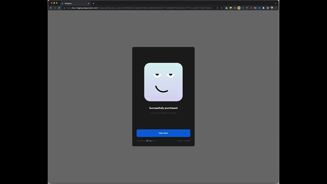Introducing dark mode. Minting NFTs on Cardano using Tangocrypto NFT API.