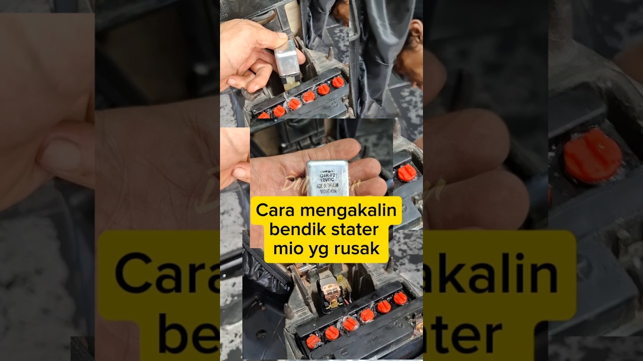 Solusi dadakan bendik stater mio rusak
