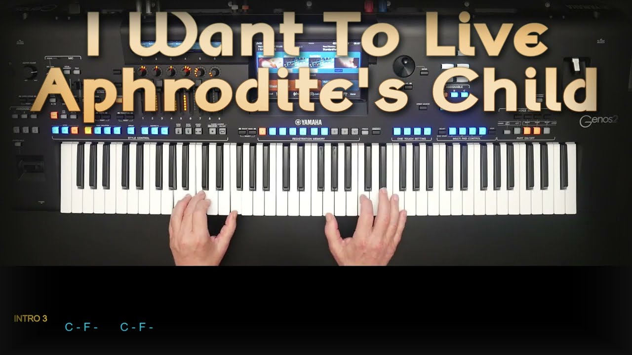 I Want To Live - Aphrodites Child, Cover, eingespielt mit titelbezogenem Style auf Yamaha Genos 2.