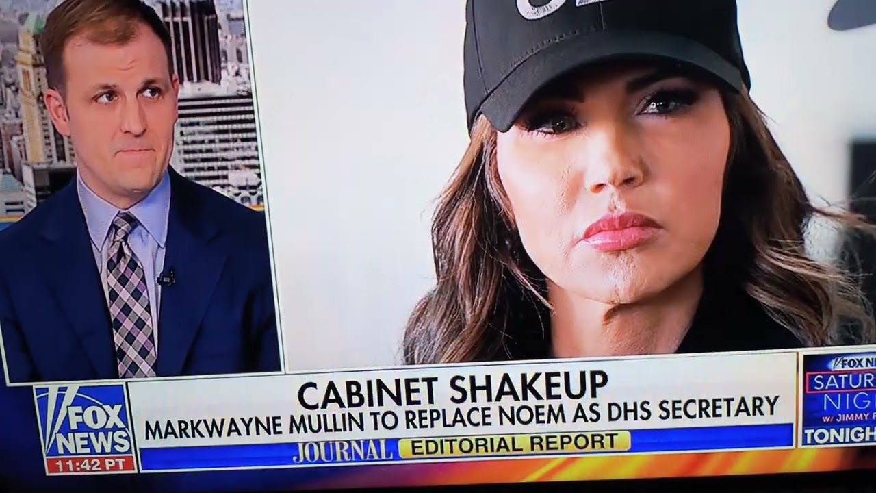 Journal Editorial Report opines on the removal of Kristi Noem from the DHS 