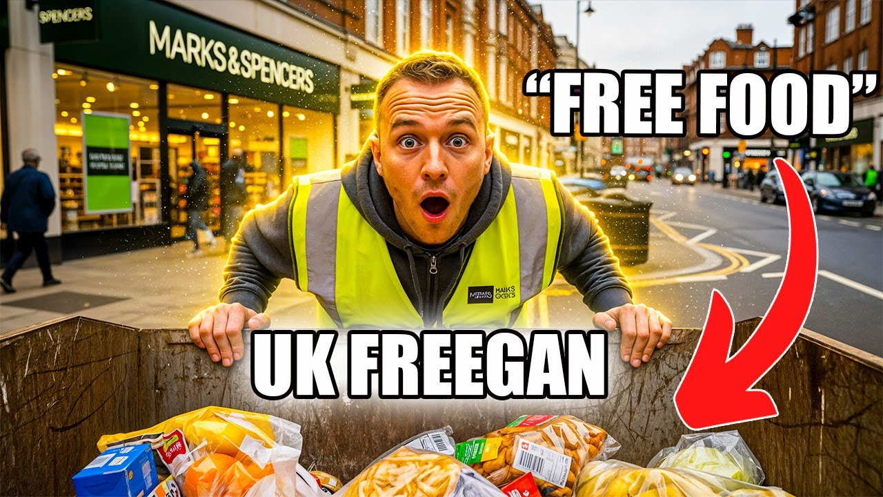 UK FREEGAN EXPOSES HUGE FOOD WASTE FROM UK RETAILERS BY DUMPSTER DIVING