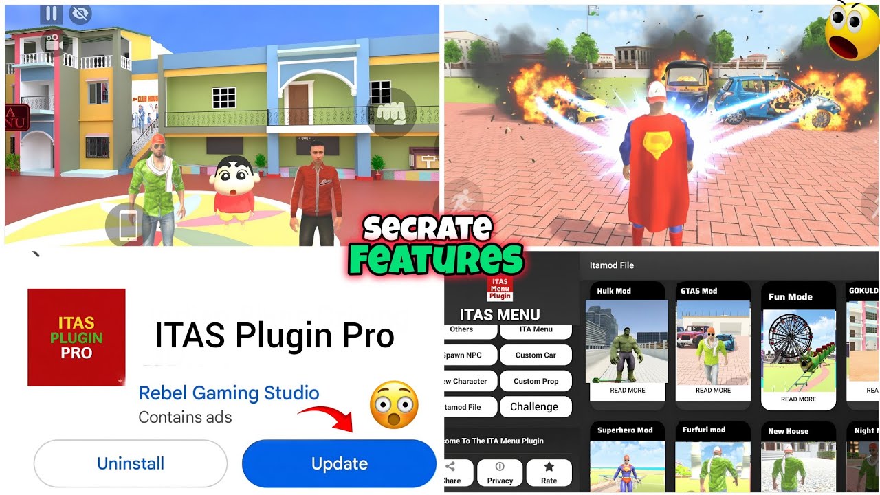 Indian Theft Aura Simulator New Update | ITAS Plugin | How To Add Custom Cars , Mods | Lava Mod Add 