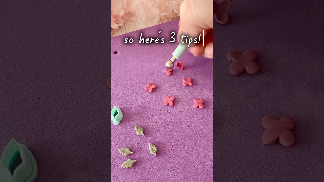 3 of your top tips for #polymerclay flower making 🌸 #handmade #claytutorial