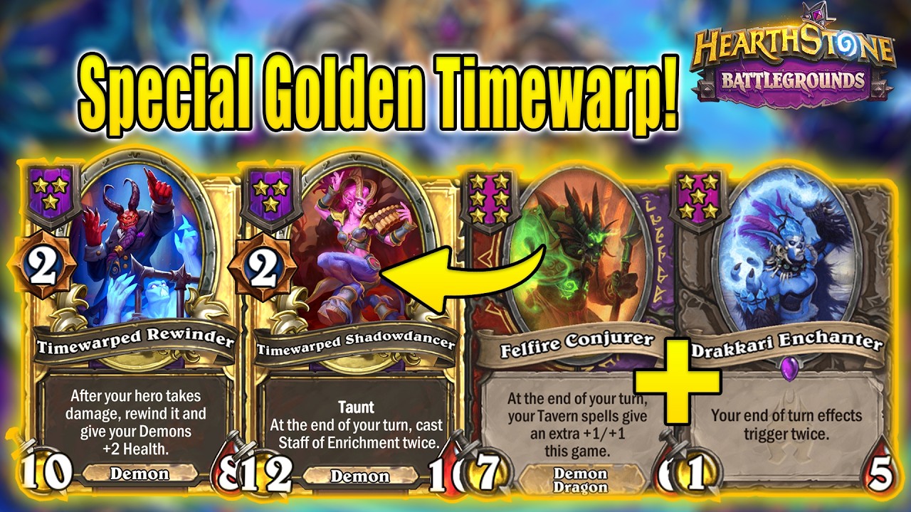 Double End Turn Effects With Golden Timewarp Special Minions! | Christian Hearthstone Battlegrounds