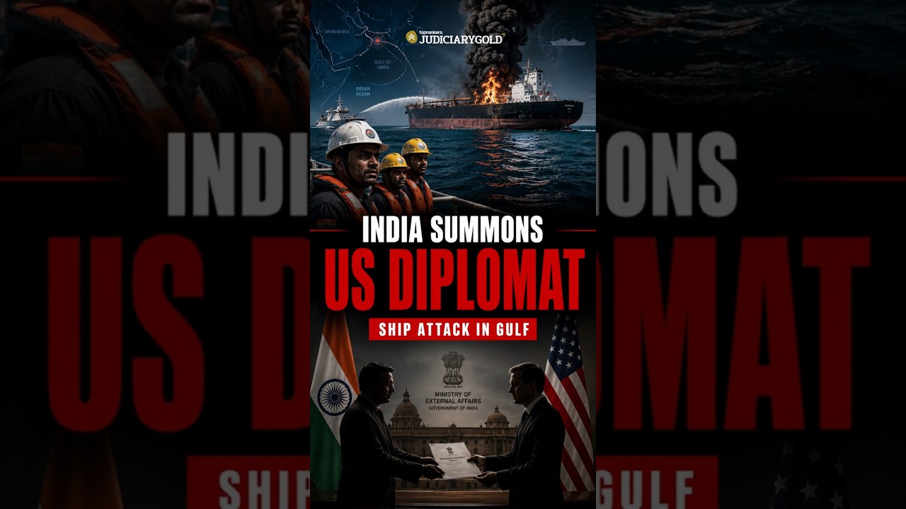 India's Diplomatic Warning to US After Gulf of Oman Attack #india #news #shorts