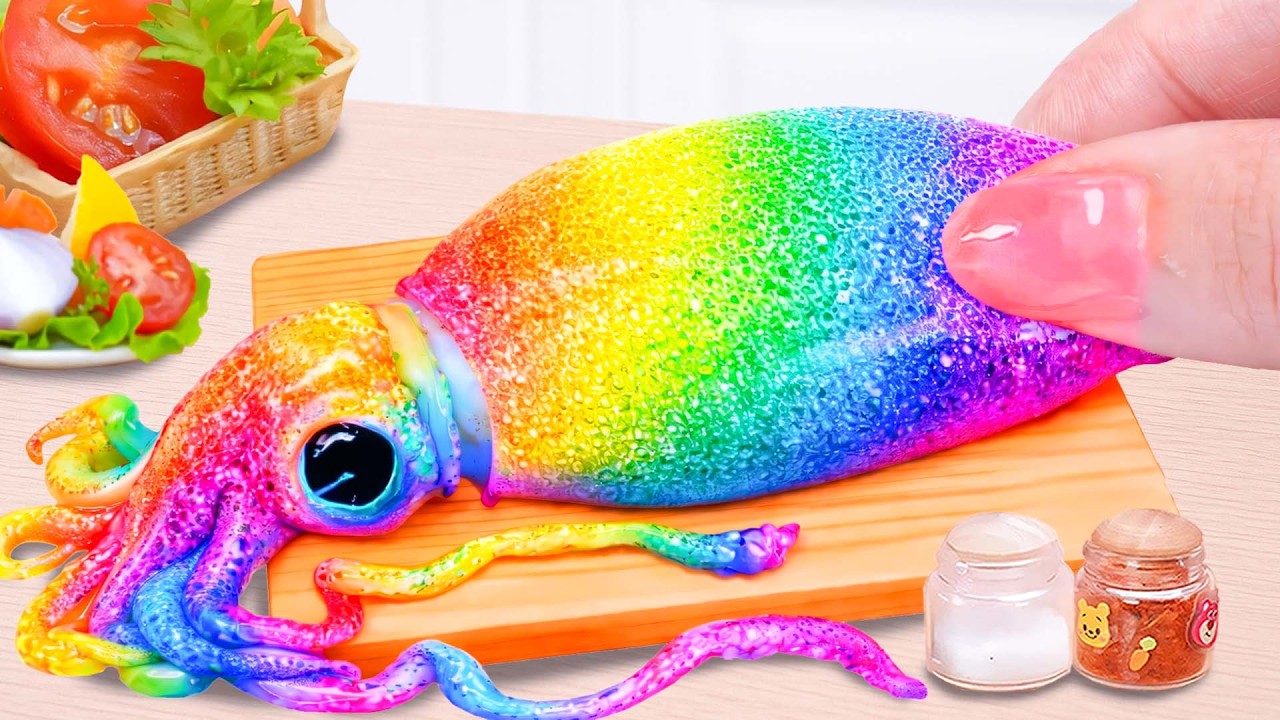 Top Seafood 🦑 Cumi Panggang Saus Cabai Bawang dengan Aroma Pedas Menggoda💖Tiny Tasty Kitchen