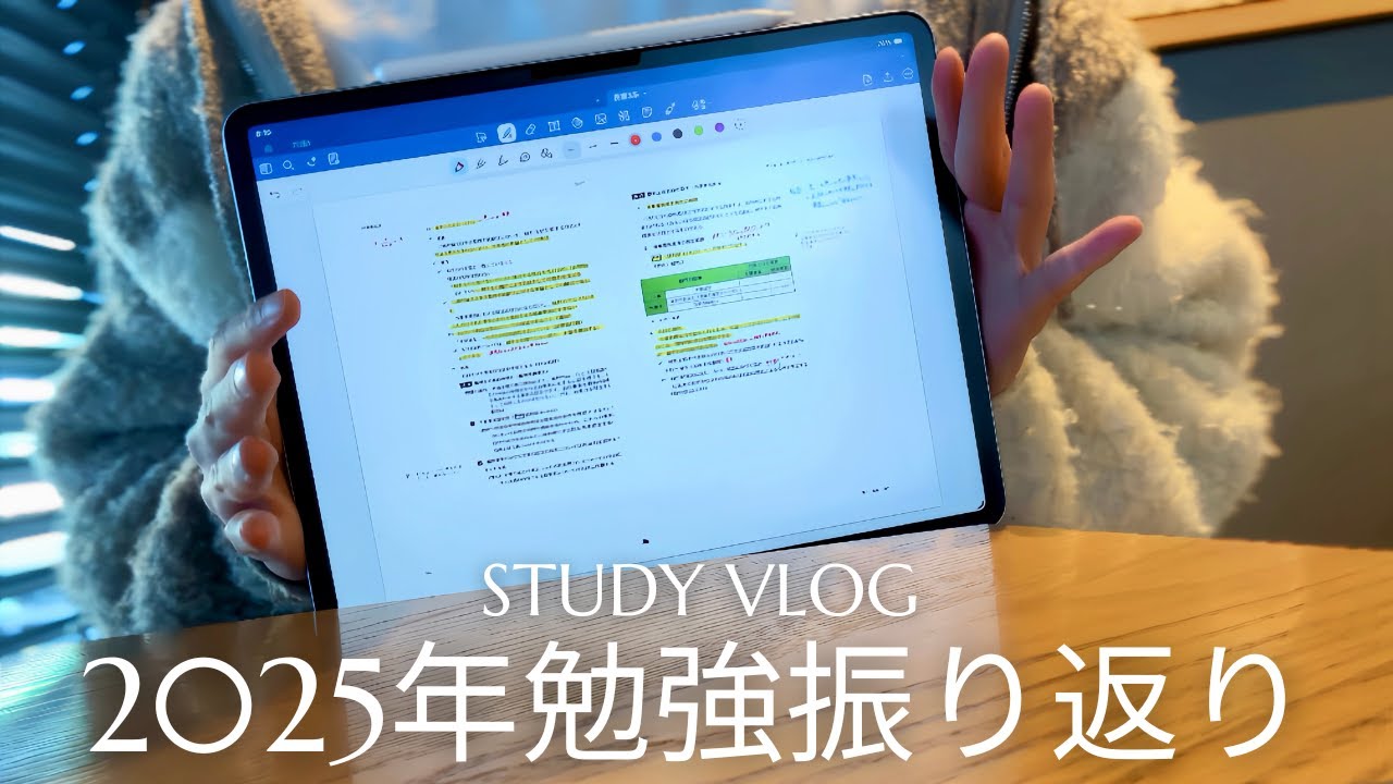 【2025年の振り返り】今年の勉強進捗報告と1年を振り返り来年の合格を決意する司法書士を目指す会社員のStudy vlog