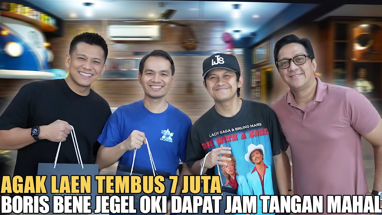 AGAK LAEN DAPAT JAM TANGAN DARI ANDRE.. JEGEL SAMPE NANGIS BAHAGIA