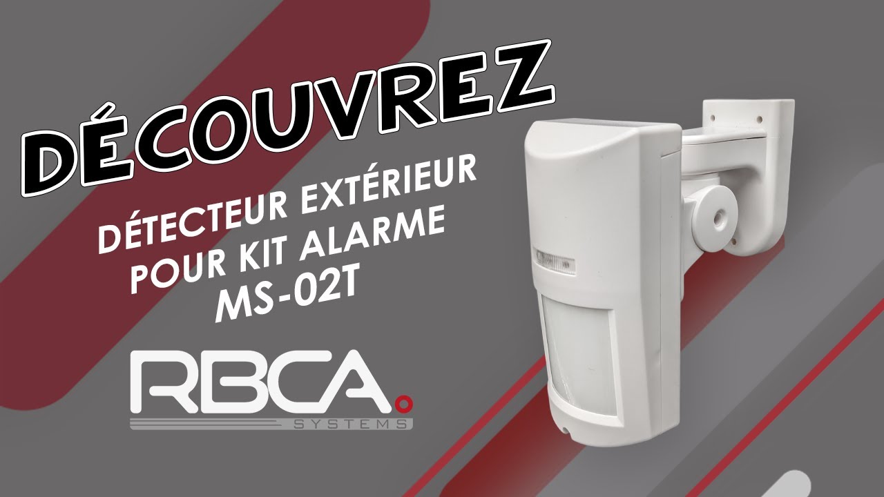 Découvrez le détecteur de mouvement extérieur RBCA-systems MS-02T