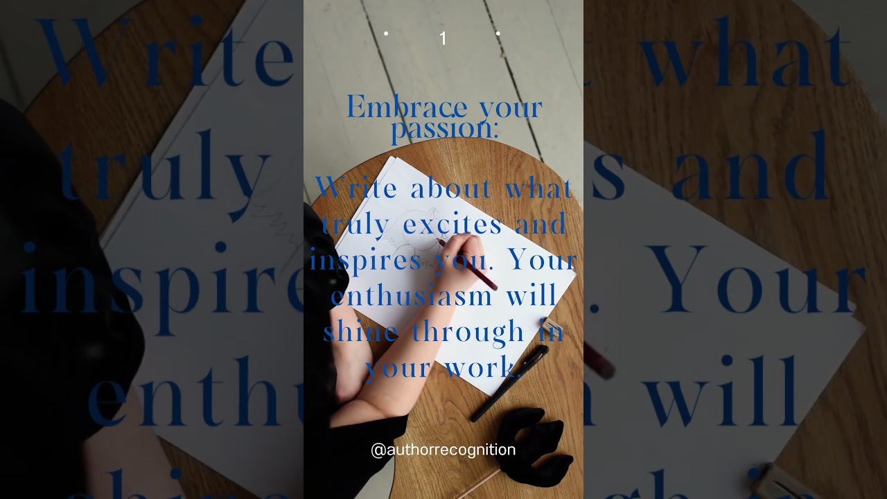 Tips for Self Published Authors | Author Recognition | Shorts