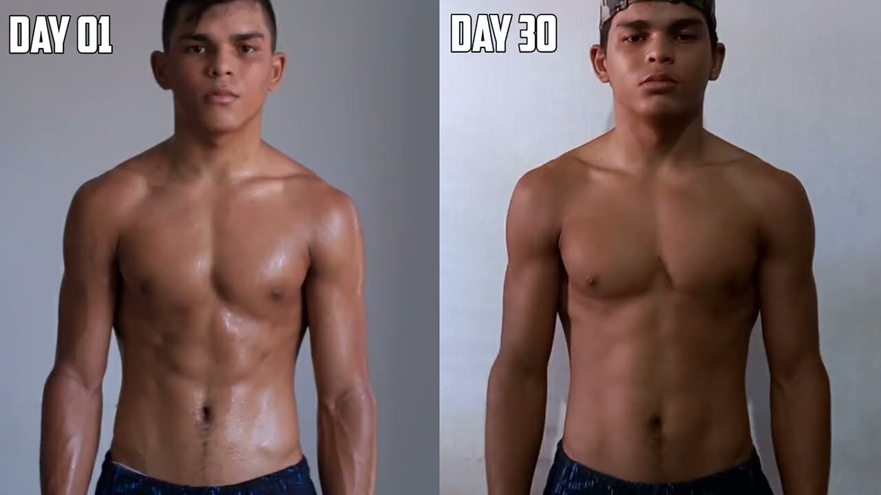 Transformação em 30 dias Treinando Calistenia