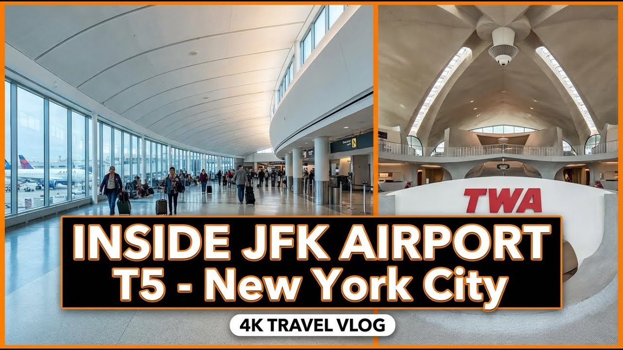 Inside JFK Airport Terminal 5 - New York City