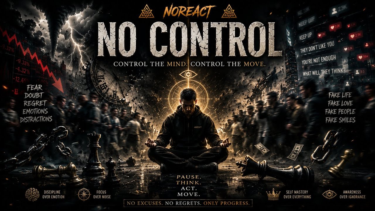 🧠 NO CONTROL 🧠 Dark Cinematic Stoic Trap Anthem | NoReact