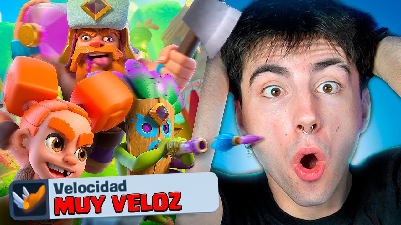 JUNTE TODAS LAS CARTAS MÁS VELOCES DE CLASH ROYALE