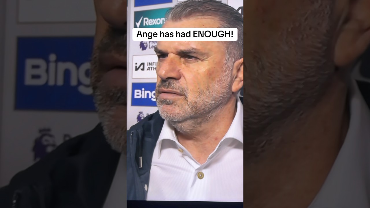 Ange Postecoglou getting ANGRIER AND ANGRIER