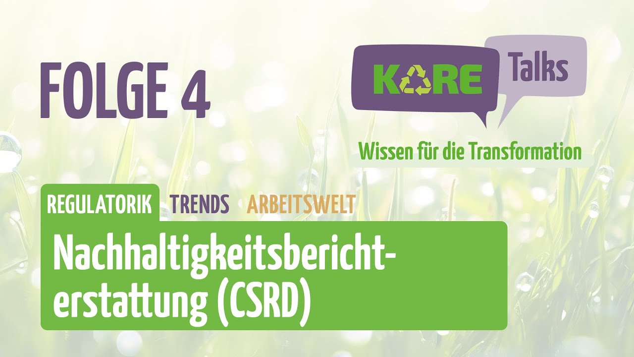 KARE-Talk Nachhaltigkeitsberichterstattung