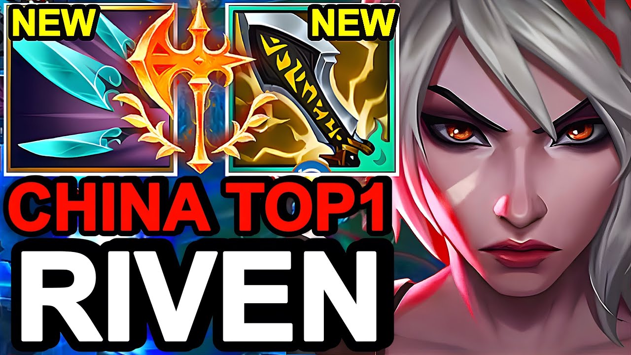 Wild Rift China Top1 Riven Jungle - Broken Critical Riven Build Runes - Sovereign Solo Rank Gameplay