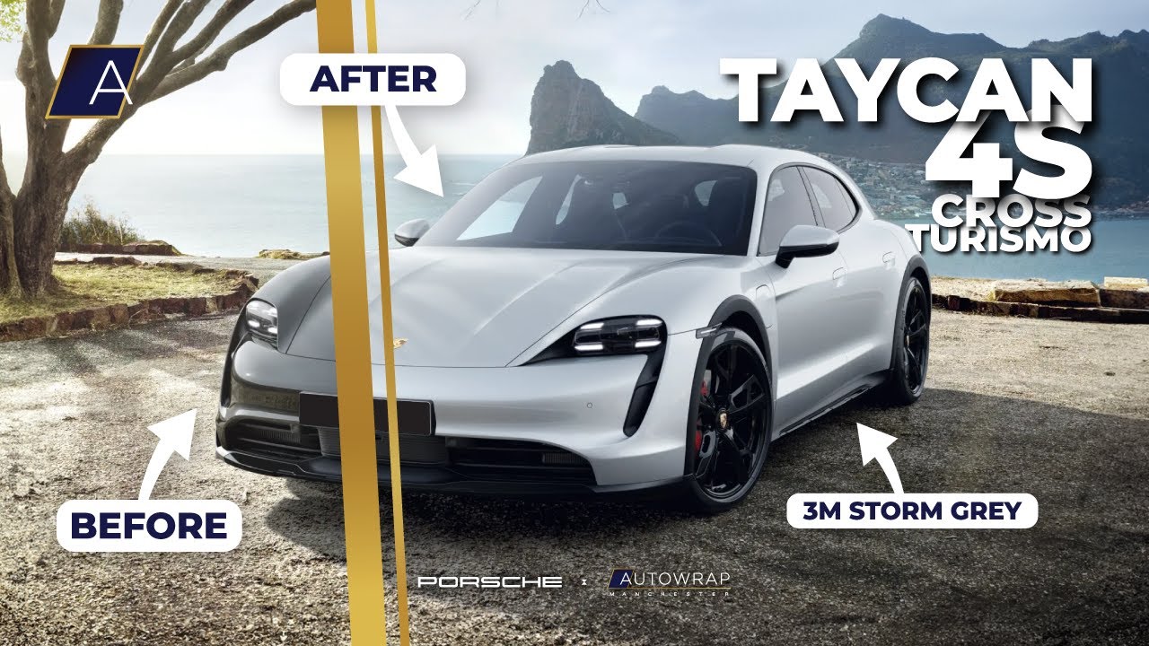 Wrapping a Porsche Taycan 4S Cross Turismo! | Autowrap Manchester