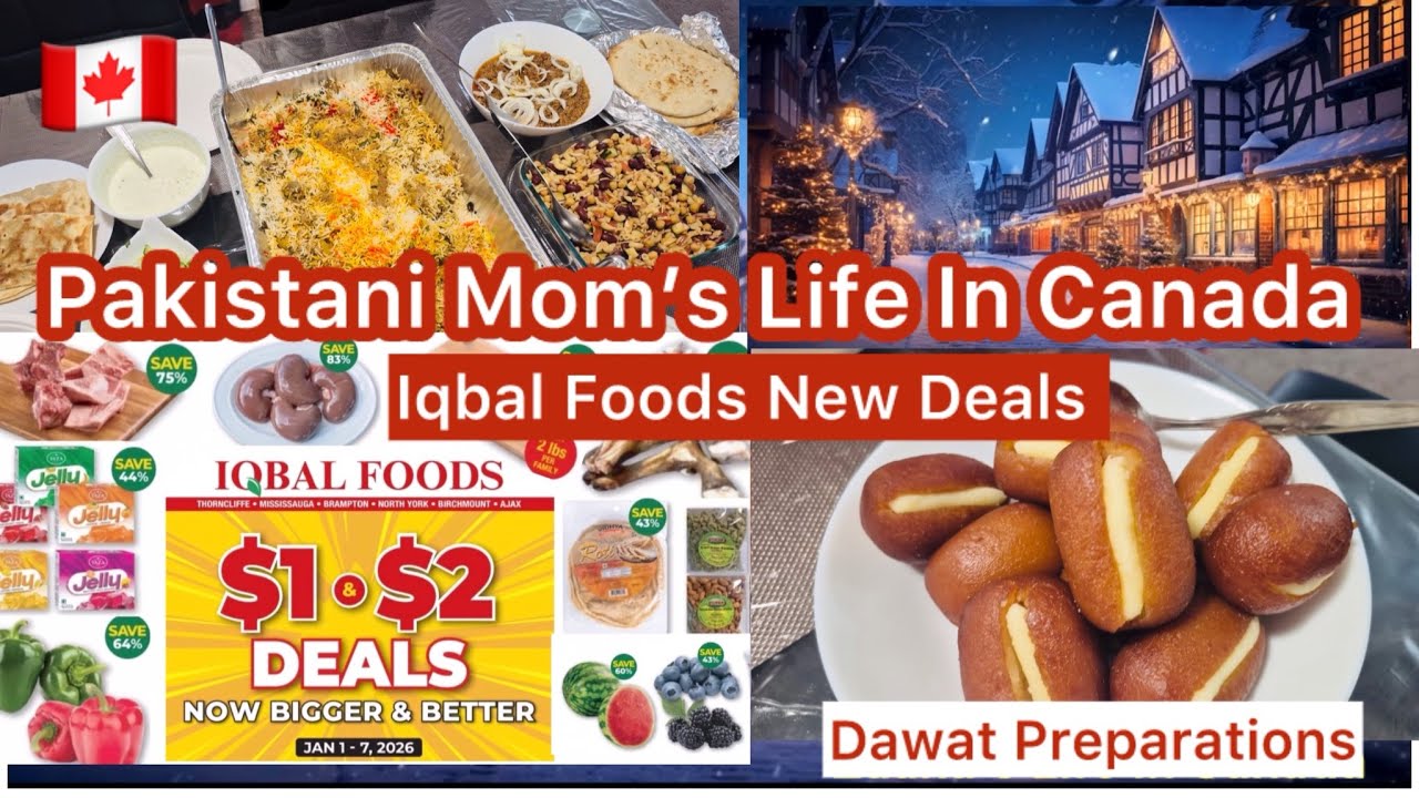 Pakistani Mom’s Life In Canada | Winter Break Busy Routine | Iqbal Foods New Deals