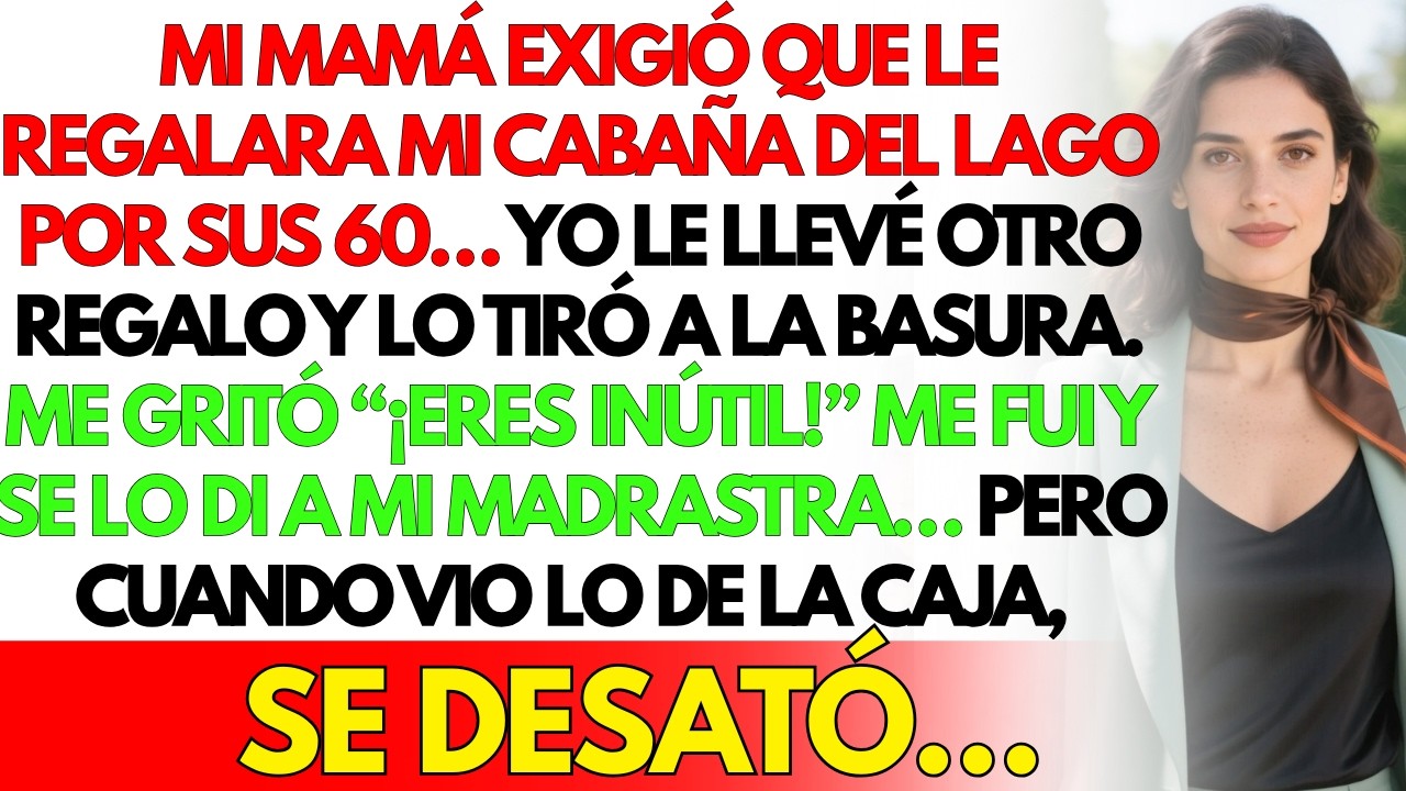 Mamá quería que le regalara una casa del lago. Le di otro presente y lo echó a la basura...