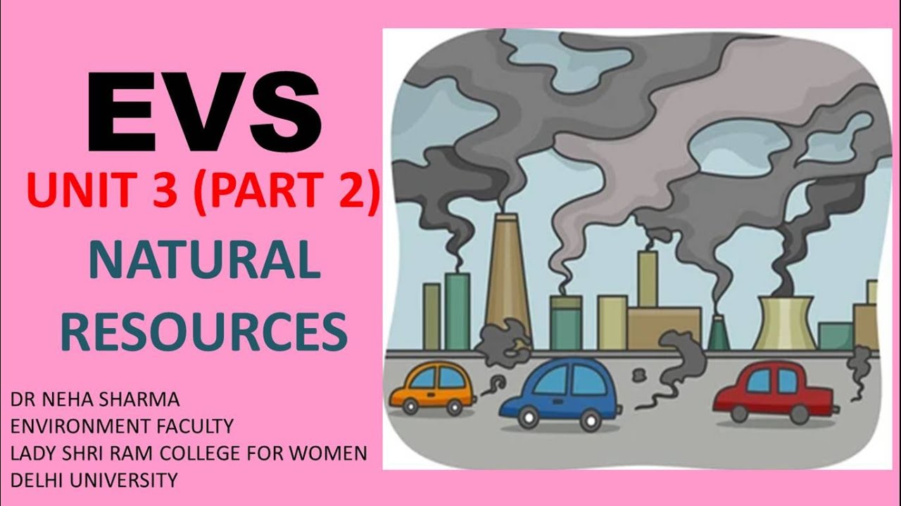 EVS- UNIT 3 (Part 2- Water)- NATURAL RESOURCES