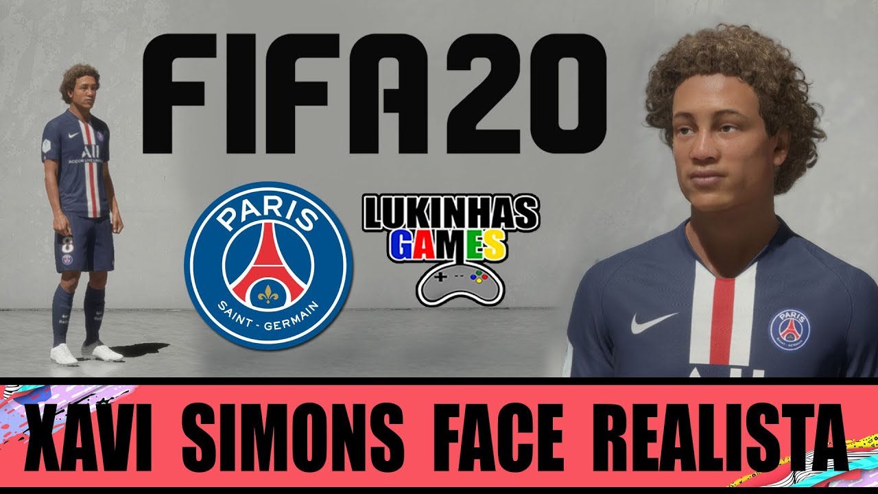 FIFA 20 - XAVI SIMONS - PARIS SAINT GERMAIN / FACE REALISTA / HOW TO MAKE / PROCLUBS / TUTORIAL