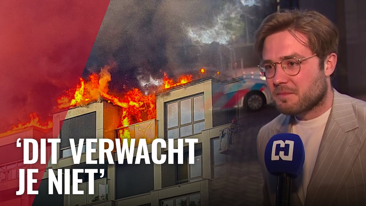 Zeer grote brand Joan Muyskenweg: bewoners geëmotioneerd