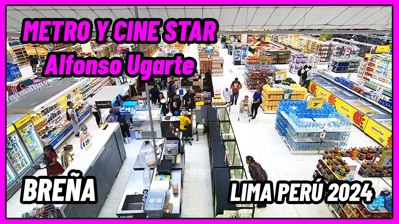 Así esta METRO de ALFONSO UGARTE BREÑA y CINE STAR METRO BREÑA🚶[LIMA PERU]