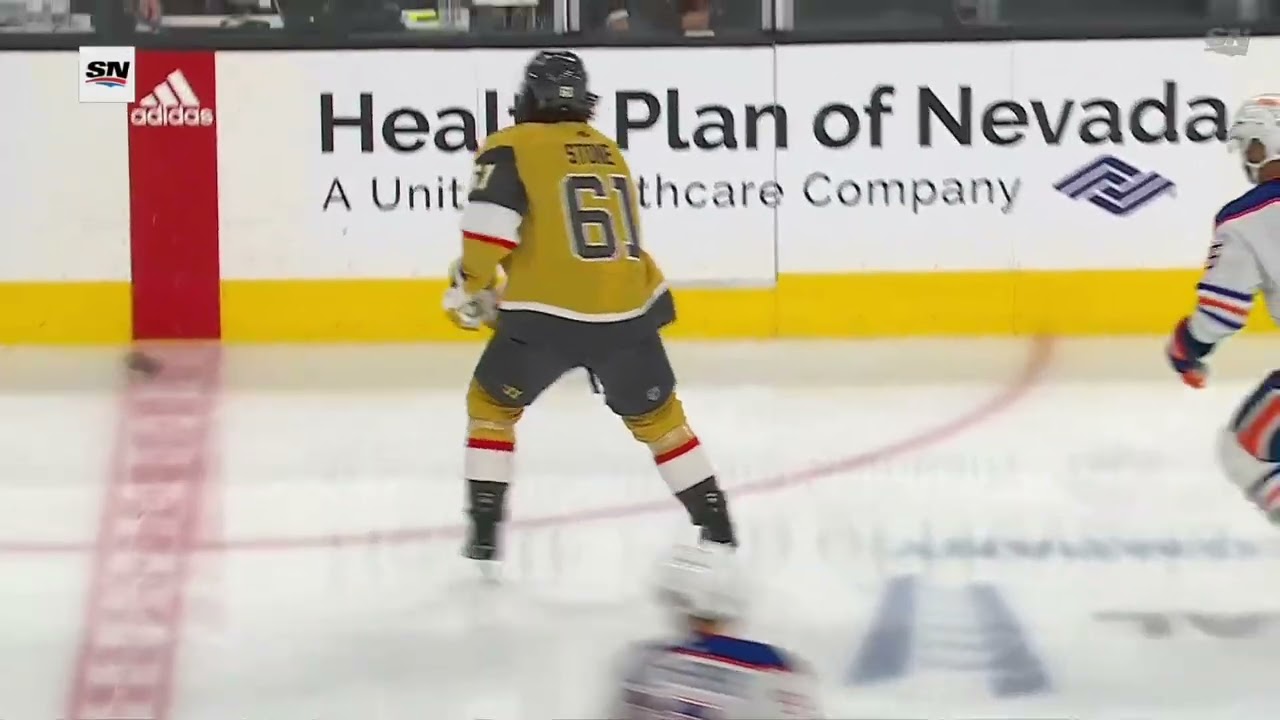 Darnell Nurse and Zach Hyman combine for clean check on Mark Stone