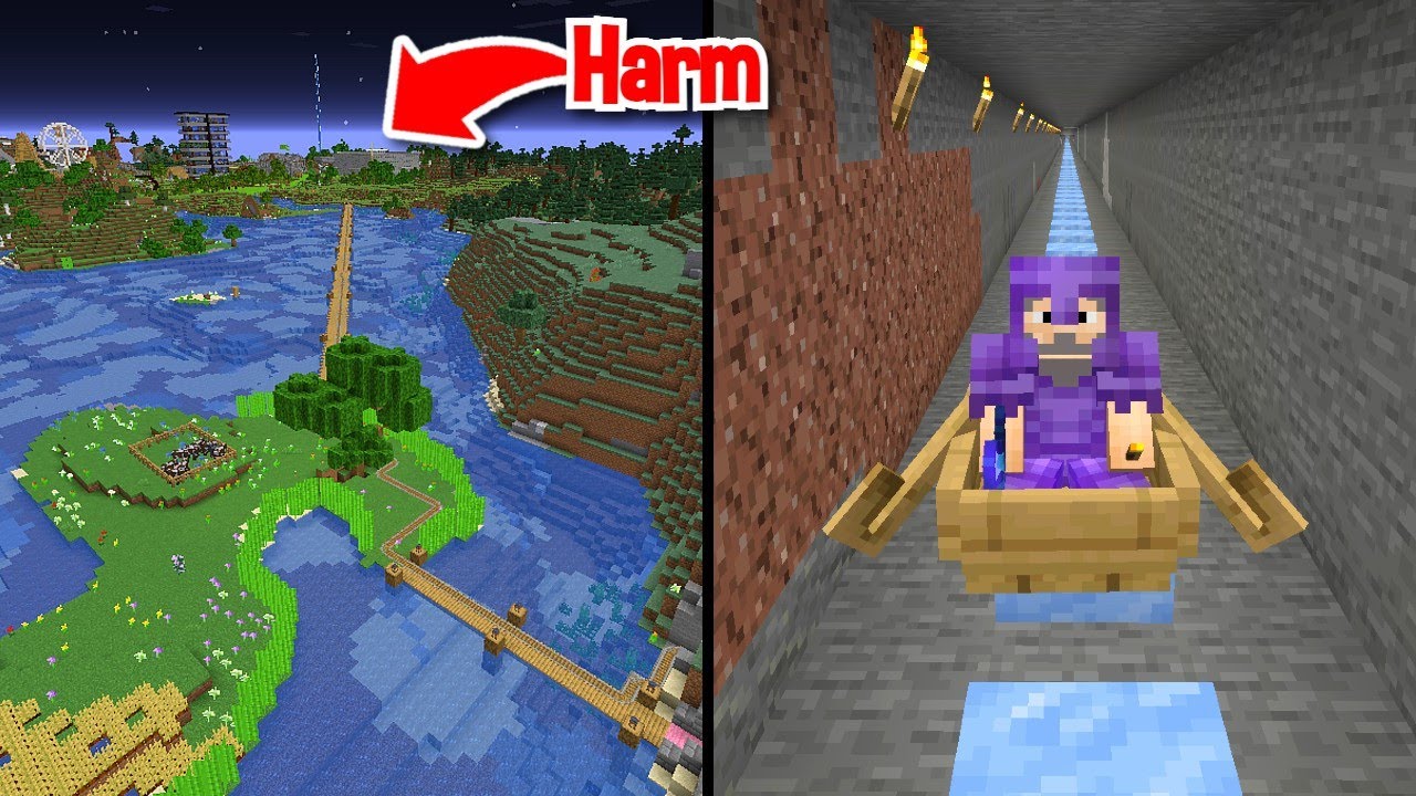 GEHEIME TUNNEL NAAR HARM ZIJN BASE MAKEN IN MINECRAFT...