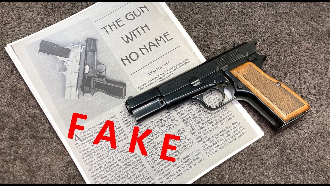 Поддельная винтовка FN Browning Hi Power производства FEG (Венгрия) через Южную Африку.
