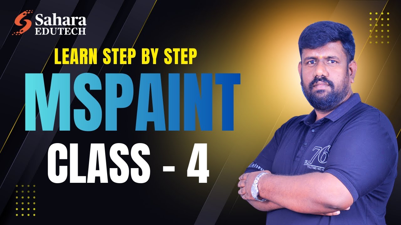 🎨 MS Paint Class 4 | Advanced Shapes, Outline & Fill Styles | Step-by-Step