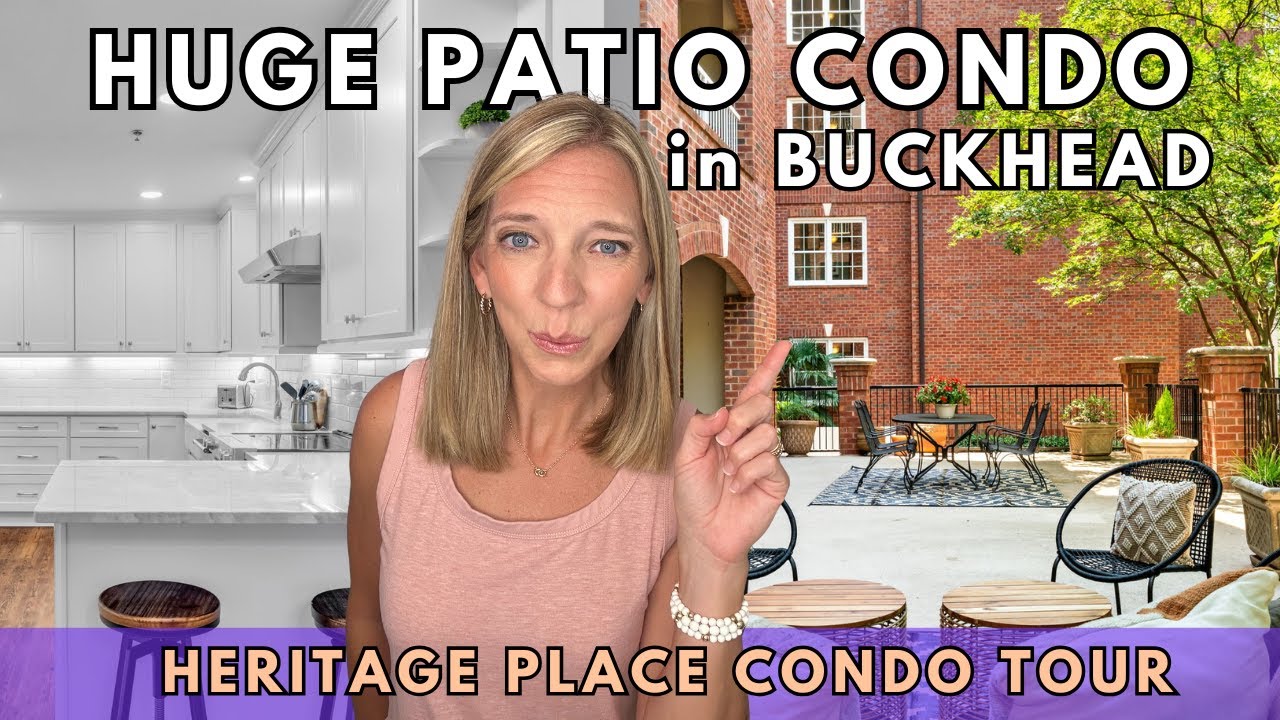 Buckhead Condo with Rare Huge Patio | Heritage Place Unit 1102 Tour