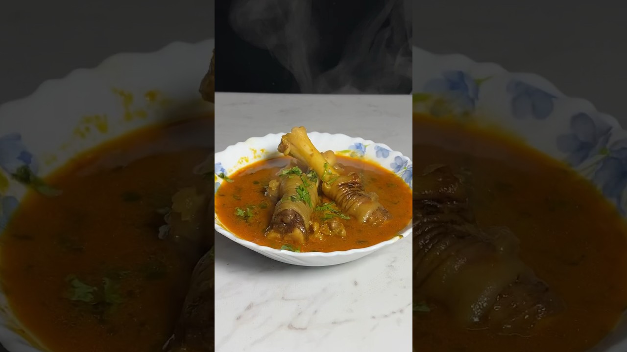 Healthy Mutton Paya Soup (Goat Trotters) #shorts #asmr