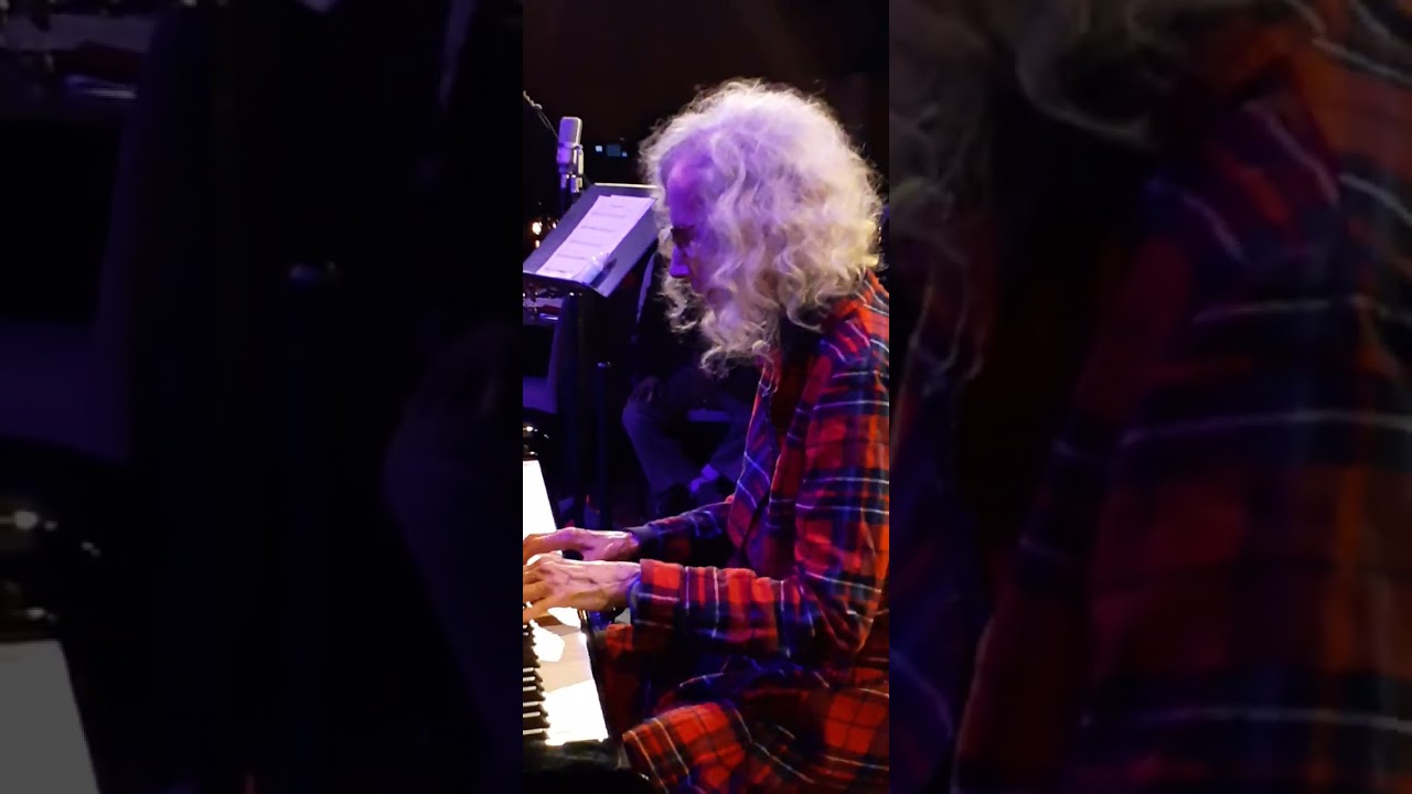 Joanne Brackeen at the Dizzy room Award Ceremony receiving the Satcho Award from Wynton Marsalis