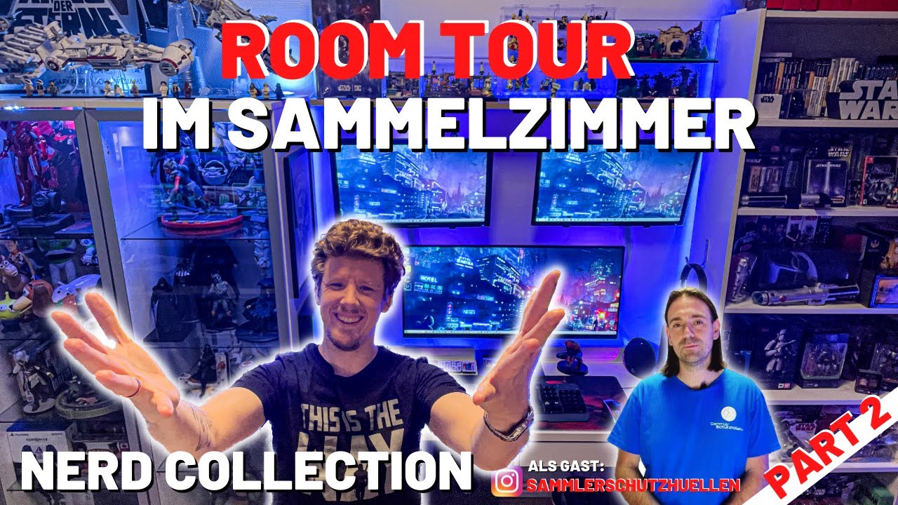 ROOM TOUR im Sammelzimmer - Nerd Collection (Games, Filme, Figuren, Lego) [PART 2]
