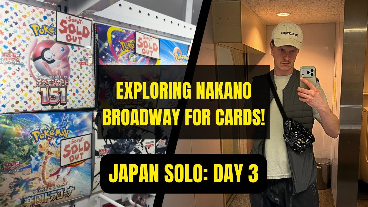 Day 3: Nakano Broadway is sick! Finding cool collectibles & Pokemon Trading Cards in Japan 🇯🇵 