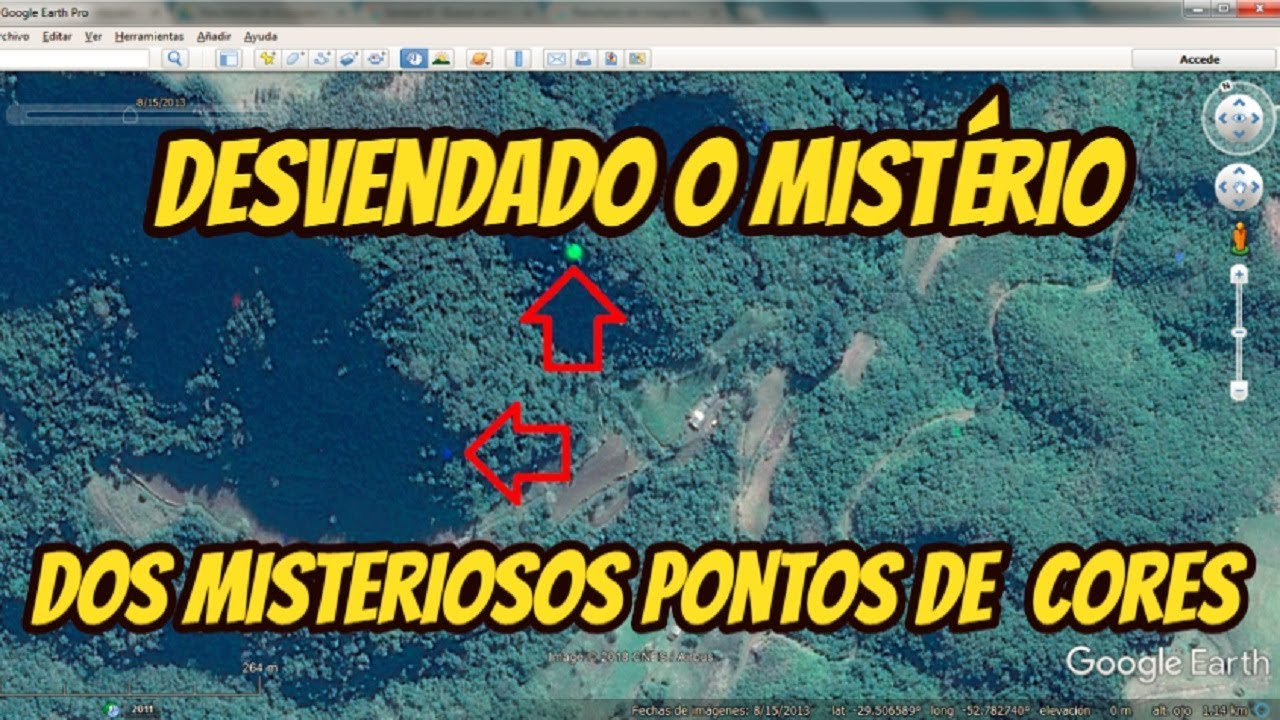 Desvendado o misterio dos pontos de cores no Google Earth