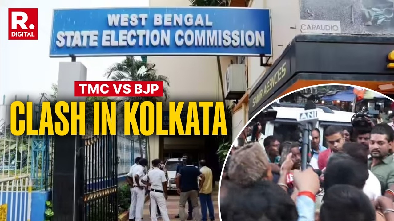 NA ŻYWO: Starcie TMC z BJP przed biurem KE w Kalkucie | Eskalacja napięć przed wyborami w Bengalu w 2026 r.